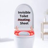 OLYDON Heated Toilet Seat Cover，Waterproof Elongated Heated Sticker, Easy Disassembly