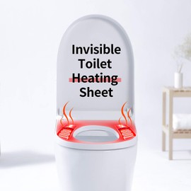 OLYDON Heated Toilet Seat Cover，Waterproof Elongated Heated Sticker, Easy Disassembly and Installation, Universal Fit Warmer
