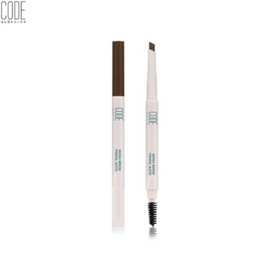 CODE GLOKOLOR Mono Brow Pencil Auto 0.35g, Color:#01 Natural Brown