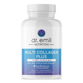 Dr. Emil Nutrition Multi Collagen Plus Pastillas Para Apoyar El Cabello, La Piel, Las Uñas, Las Articulaciones Y La Salud Intestinal - 60 Cápsulas