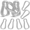 High-PQ 12PCS M5 Carabiner Clips, 2Inch Heavy Duty Galvanized Steel