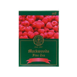 MACKWOODS RASPBERRY FLAVOURED, SINGLE ESTATE, BLACK TEA IN 25 ENVELOPED TEA BAGS