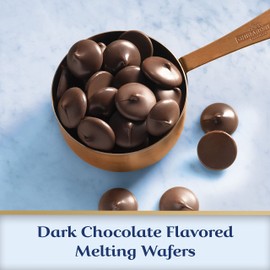 GHIRARDELLI Dark Chocolate Flavored Melting Wafers, 10 OZ Bag (6 Pack)