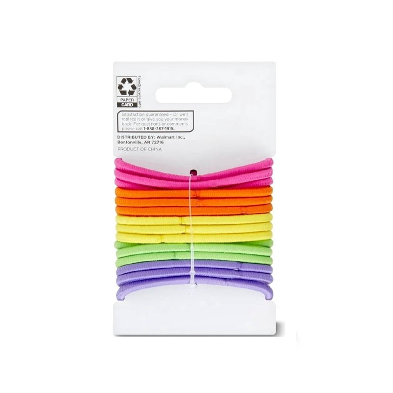 Ligas para cabello Equate multicolor 15 piezas