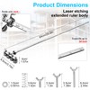 Aunocy Circular Saw Guide Rail, 24-Inch Adjustable Rip Cut Guide