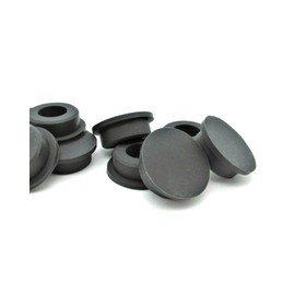 1 3/8" Black Rubber Plugs for Holes - Rubber Hole Plugs with Compression Stem - Rubber Push in Stem Bumpers Rubber Push in Bumpers - Rubber Drill Hole Plugs Push in Compression Stem (2)