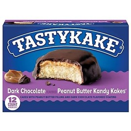 Tastykake Dark Chocolate Peanut Butter Kandy Kakes, 12 Count (Pack of 2)