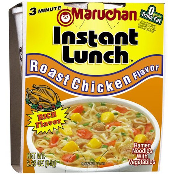 Maruchan ROAST CHICKEN FLAVOR Instant Lunch 2.25oz (18 pack)