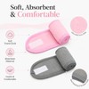 4 Pcs Terry Cloth Facial Headband for Women - Adjustable