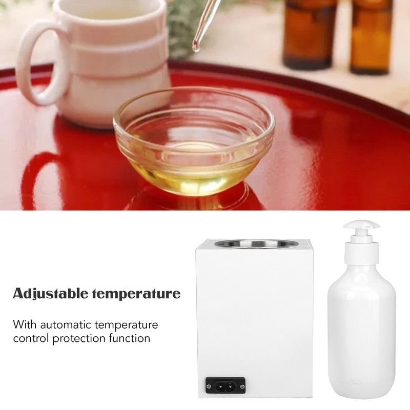 Massage Oil Heater Single Bottle Adjustable Aluminum Alloy Inner Liner