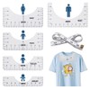 YiyuanHe 5PCS T-Shirt Alignment Rulers, Center Design Guide Tool for