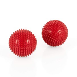 Magnetic Acupuncture Massage Balls, Set of 2, Diameter Approx. 55 mm, Red