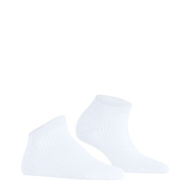FALKE Women's Shiny W Sn Viscose Low-Cut Plain 1 Pair Trainer Socks, White 2000, 5.5-8