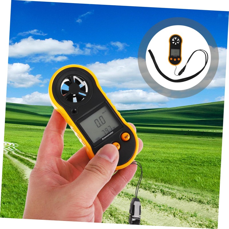 NOLITOY 1 PC Handheld Digital Anemometer for Wind Measurement Flow