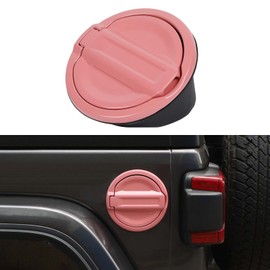 SQQP - Tapa de depósito de gasolina para puerta de llenado de combustible JL para Jeep Wrangler JL y Unlimited Sport Rubicon Sahara 2/4 puertas, accesorios exteriores de aluminio para puerta de