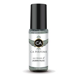 CA Perfume Impression of Jasmin Fauve Unisex Perfume Oil Floral Scent Long Lasting Fragrance for Women and Men Travel Size Mini Perfume Sample TSA Ready Body Oil Roll-on 0.14 Fl Oz 4ml