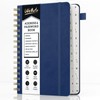 WEMATE Spiral Address Book with Alphabetical Tabs, Leather Password Book,