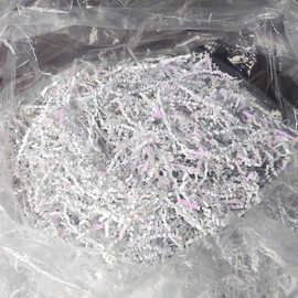 xi ting 1 LB Crinkle Cut Paper Shred Filler White Crinkle Paper Shredded Paper for Gift Box - Gift Basket Filler - Gift Box Stuffing for Birthday Mother's Day Gifts Wedding Anniversary Christmas