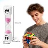 4PCS Timer Assorted Colors, Smile Pattern Plastic Unbreakable Hour Glass,