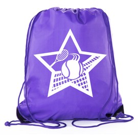 Mato & Hash Tennis Backpacks| Tennis Drawstring bags for Camp, Parties, and Fundraisers! - Purple CA2500Tennis S5