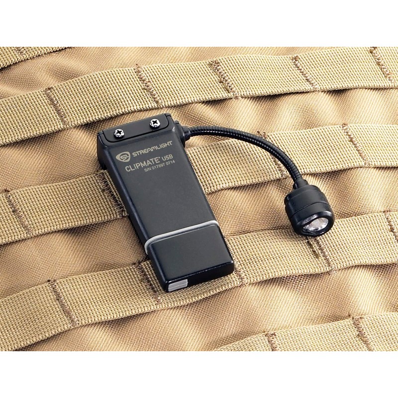 Streamlight 61126 ClipMate 70-Lumen 500-Candela Rechargeable Hands-Free Clip-On Light with