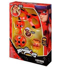 BANDAI BANDAI - Miraculous Ladybug - Verwandlungsset - Ladybug-Kostüm - Box JoJo Maske Tikki-Ohrringe Kwami - Miraculous Kostüm und Zubehör - Spielzeug für Kinder ab 4 Jahren - P50601