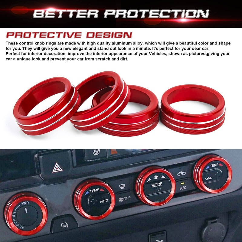 x xotic tech Compatible with Toyota Tacoma 2016-2023 Accessories AC