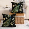 Holibeat Spring Embroidered Birds Tree Throw Pillow Covers Peacock Decorative