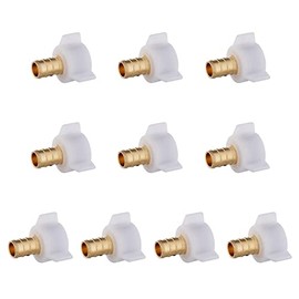 (Pack of 10) EFIELD 1/2" Pex X 1/2" Female NPT Swivel Adapter Brass Crimp Fittings- Lead Free Brass