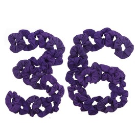 36 Pcs Solid Hair Scrunchies - Purple