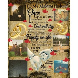 To My Alabama Husband Once Upon A Time I Became Yours & You Became Mine And We'll Stay Together Through Both The Tears & Laughter: 20th Anniversary ... Lined Composition Notebook & Journal To Wri