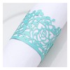 Paper Napkin Rings Rose Leaf,50 Pieces 3D Laser Cut Disposable