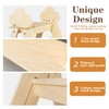 TinyHaven Wooden Toddler Step Stool, 2-Step Foldable Stool for Kids