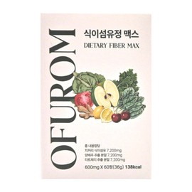 Ofurom Dietary Fiber Max 60 tablets 1 box Cabbage Tart Cherry Chicory Spinach / 오퓨롬 식이섬유정 맥스 60정 1박스 양배추 타트체리 치커리 시금치
