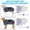 HezzLuv Microfibre Dog Bathrobe, Quick Drying, Adjustable Dog Towel, Extra