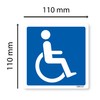 stika.co Blue Badge Disabled Logo Window Sticker - Static Cling
