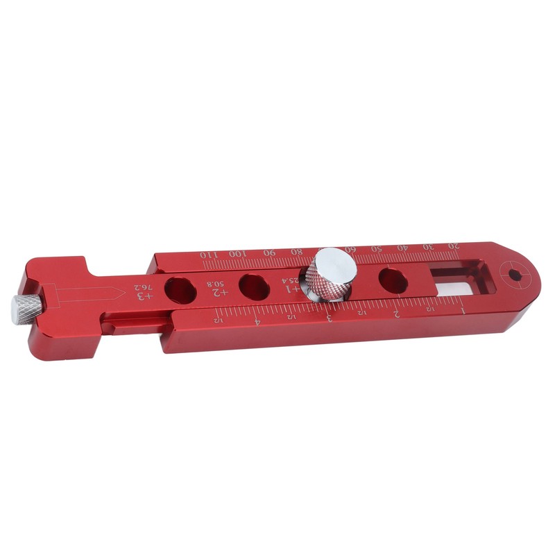 Woodworking Compass Scriber Adjustable Metric British Aluminum Alloy Fixed Point