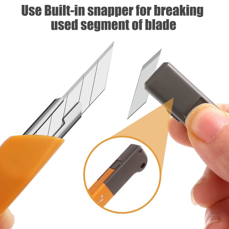 Mulwark 11PC Box Cutter Retractable Utility Knife Set - Heavy