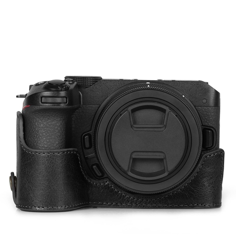 MegaGear EVER READY Genuine Leather Camera Case Compatible with Nikon