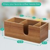 ALELION Acacia Wood Coffee Cup Holder for Countertop - Wood
