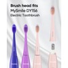 MySmile Electric Toothbrush Replacement Heads, 3 Packs (Pink)