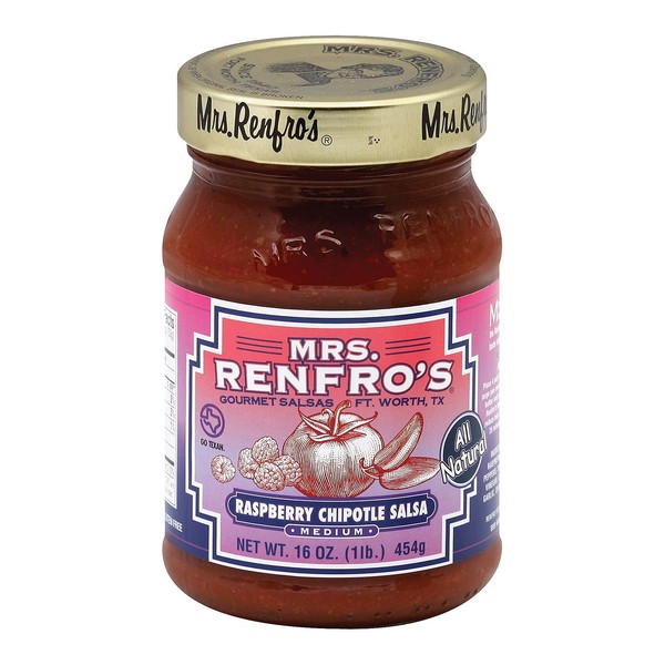 Renfro Fine Foods Salsa, Rsbery Chipotle, 16-Ounce (Pack of 6)