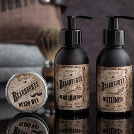 Beardburys Soft Fixing Beard and Mustache Wax Natural Hold, Lightweight Formula, Easy Styling, Paraben-Free, Suitable for All Beard Types - 50g