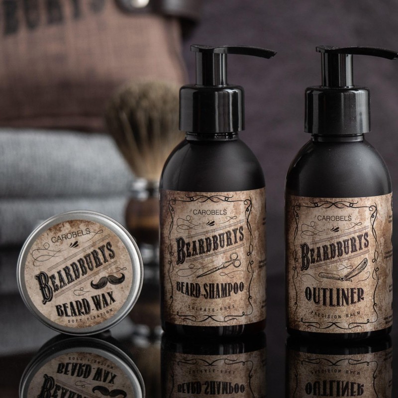 Beardburys Soft Fixing Beard and Mustache Wax Natural Hold, Lightweight