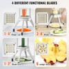 VEVOR - Picador comercial de verduras con 4 cuchillas de