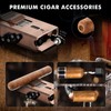 XIFEI 5-in-1 Cigar Lighter with Triple Jet Flame, Refillable Butane