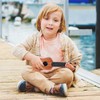 Kisangel 1pc Wooden Kids Ukulele Toy Toddler Guitar Classical Instrument
