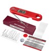 AIXXCUVQ Thermometer for Food with Foldable Probe and Backlight Screen