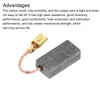 PATIKIL Carbon Brushes 15x8x5mm for Electric Motors Power Tool Rotary