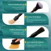 7PCS Car Detailing Brush Set, Ultra Soft Boars Hair Car